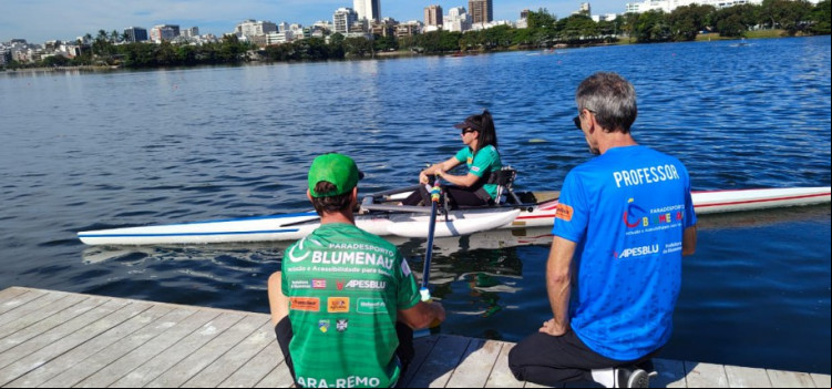 Blumenau conquista duas medalhas no Brasileiro de Para-Remo