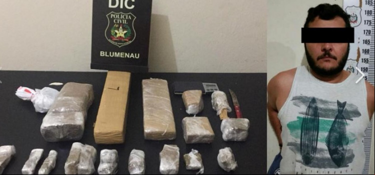 DIC prende traficante com 3,5 kg de maconha