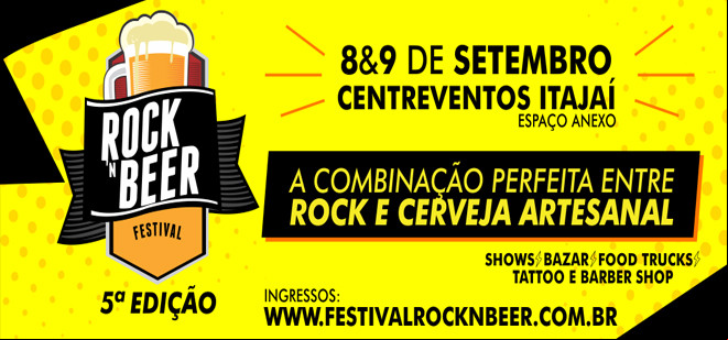 Rock'n Beer acontece no próximo fim de semana em Itajaí