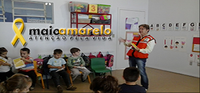 Ações alusivas ao Maio Amarelo continuam em Blumenau