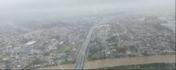 Chuvas já causam duas mortos em Santa Catarina