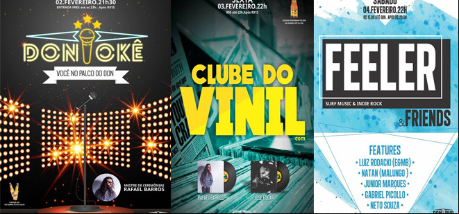 Confira a agenda no Don Pub para os próximos dias