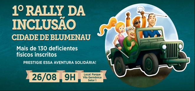 Rally da Inclusão vai divertir pessoas com deficiência no dia 26