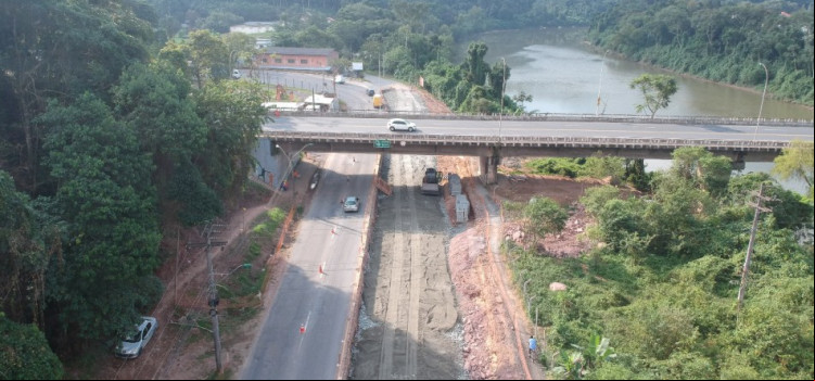 Obras do binário das ruas República Argentina e Chile atingem 30%