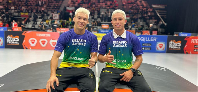 Catarinenses se destacam no Mundial de Teqball